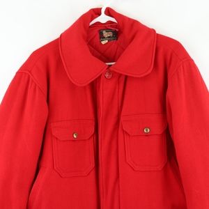 red hunting jacket